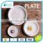 Wholesale cheap white ceramic dinner round plate for home restaurant