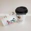 Disposable custom double wall insulated hot paper cups with lids