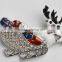Reindeer Bring Full Of Christmas Gift On Sleigh Brooch