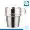 Stainless steel reusable coffee cup and wine cup