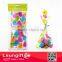 Easter Eggs Treat Bag A pack of 20 plastic cellophane treat bags with 20 green twist-ties