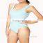 Womens striped sleeveless halter leotard motion jumpsuits sportswear