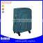 blue color leisure carry on luggage trolley bag with laptop suitcase