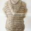Wholesale Price Women's Winter Real Mink fur knitted vest From China,KZ14080
