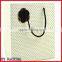 New Design Simple Craft Fancy White or Black Dot Printing Shopping Bags