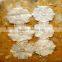 white flower design 100% brown polyster chemical lace trimming
