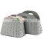 Cheap felt storage weaving baskets handmade felt basktes with handles