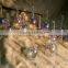 one set 12 or 13pcs plated titanium quartz crystal singing bowl with handle