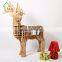 Home Decor Shelf Book Organizer Side Coffee Table Deer Animal Sturdy Wooden Furniture