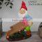 Resin mushroom gnome statue craft product