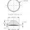 Led Glass Lens for 10-50w Led Fresh Light. Bridgelux V10, V13.