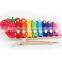 animal fruit design wooden toy percussion instrument