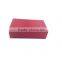 hot red faux leather jewelry box