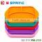 Fashion Colorful Design Safety Baby Fedding Dinner Plates Children Dinnerware Silicone placemat