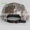 high-quality 5 panel printed custom camouflage material for camp cap with leather patch