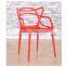 Colored plastic chair leisure cafe chair for sale