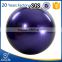 2016 plastic pvc ball, yoga massage balls, gym ball with foot pump in blue