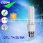 T3 T4 Tube 9 Watt 2U CFL Light For Down Lamp And Table Lamp Decoration