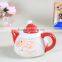 Creative Customized Christmas Santa Ceramics Tea Set and Milk Pot Set