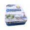 small blue sliding candy tin box consist of 2 pcs