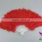 Performance accessory dance party fan foldable plastic feather fans