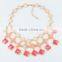 Delicate gold resin multilayer star necklace,2015 new style