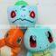 Top quality custom Pokemon go Squirtle Charmander Bulbasaur plush toy