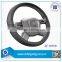 New Style Fashionable Automobile Interior Accessories Grey Real Leather Spining Steering Wheel Covers From Factory