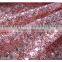 2016 OEM Promotional Rose Pink Color Bridal Sequin Swiss Lace Fabric Wholesale