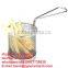 plain woven 304 316 stainless steel wire mesh kitchen cooking basket
