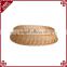 Excellent quality handcrafts cane woven oval fruit basket for display
