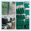 metal painted green U shape fence post