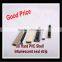 Hard PVC shell graphite based intumescent fireproof door strip with brush and adhesive