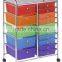 Vivivnature Plastic Storage Drawers and trolley
