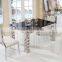 Modern Design Living Room Furniture Long-lasting Marble Top Stainless Steel Dining Table TH338