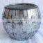 Good quality silver mirror mosaic candle holder