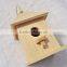 Wooden garden observation bird house
