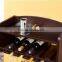 wooden Floating Wine Rack Display Wall Mount living Room Design Functional Decor wall display rack with glass holder