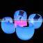 Beautiful lighting modern plastic LED sofa & table with 16 colors change by remote