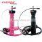2017 New Style High Speed Crossfit Skipping Jump Rope with Anti Slip Hanldes, Adjustable Steel Cable & Ball Bearing