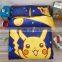 Luury Pokemon 4Pcs 100% Cotton Child Cartoon Pattern Bedding Sets Include Duvet Cover Bed Sheet Pillowcase Set Full Queen Size