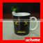 UCHOME Creative Monday Smile Face Colour Changing Ceramic Mug, Cheap Promotional And Gift Thermal Transfer Smiling Cup