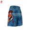 Sublimation Blue Basketball uniforms jerseys Design, customized sublimation summer playing relax Elastic waistband shorts