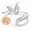 Sterling silver rings antique fox rings for young ladies top sale open rings