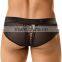 Cheap Price Manufacturer Black Mesh Mens Briefs With Custom Band Sexy Underwear Brands 2016