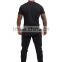 custom print embroidery drop crotch blackjoggers pants men fitness gym bodybuilding sports with side gold zipper