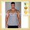 quality blended cotton gym heather stringer front grande singlets