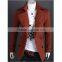 Spring and winter new design casual double breasted mens wool trench coat