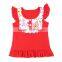Best Selling Assorted Color Breathable Summer Design 100% Cotton Printed Baby Tops/ Girl Shirts