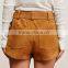 EY0592P 2016 Latest High Waisted Shorts Suede Shorts for Women